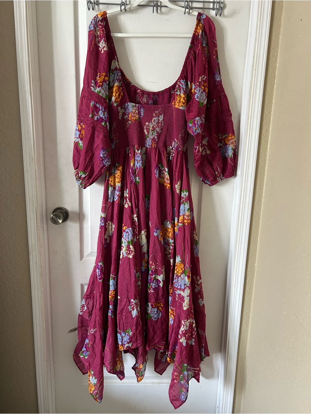 Free People Morning Glory Floral Multi Color Maxi Women’s Dress Size M - Picture 7 of 12